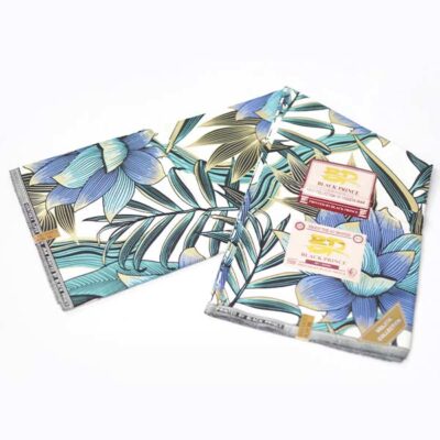 Close-up of Floral Print Black Prince Fabric for Sale showing floral prints