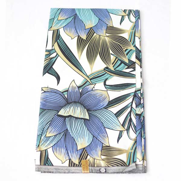 Floral Print Black Prince Fabric 3 Close-up of Floral Print Black Prince Fabric for Sale showing floral prints