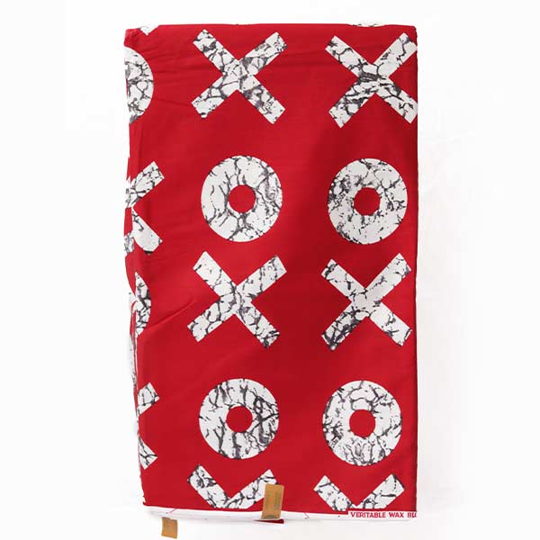 Hitarget XO red fabric 6 African Hitarget XO Red Fabric for Sale – bold, stylish fabric available at BaobabMart.