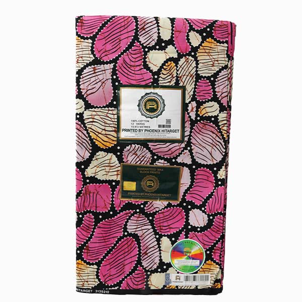 Hitarget fabric with pink circle prints 4