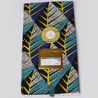 Leave Veins Printed Blacked Prince Fabric for Sale - Baobabmart