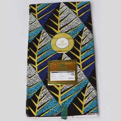Leave Veins Printed Blacked Prince Fabric for Sale - Baobabmart