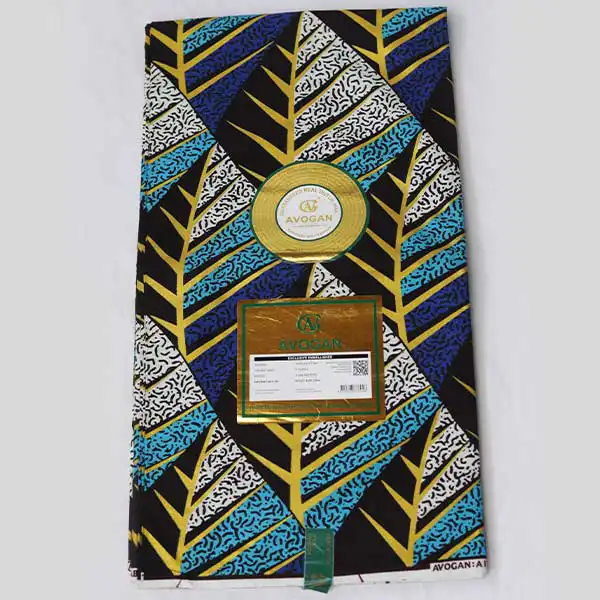 Tissu Prince noirci imprimé Leave Veines à vendre - Baobabmart