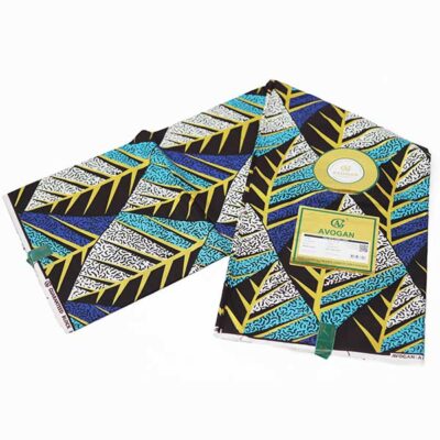 Leave Veins Printed Blacked Prince Fabric for Sale - Baobabmart