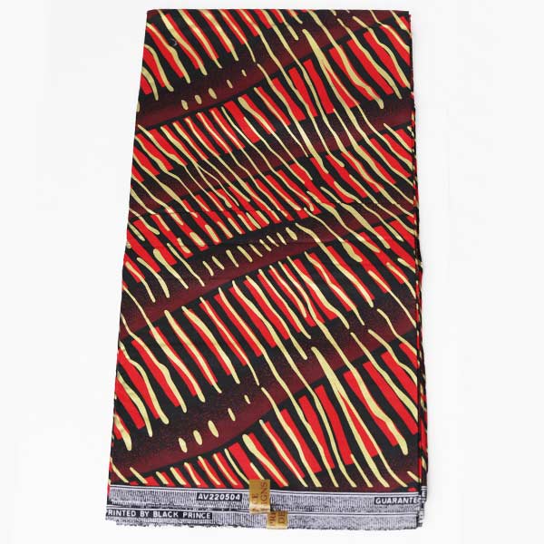 Red and Ox-Blood printed Black Prince Fabric 2 Red and Ox-Blood printed Black Prince Fabric for Sale with wax prints at Baobabmart