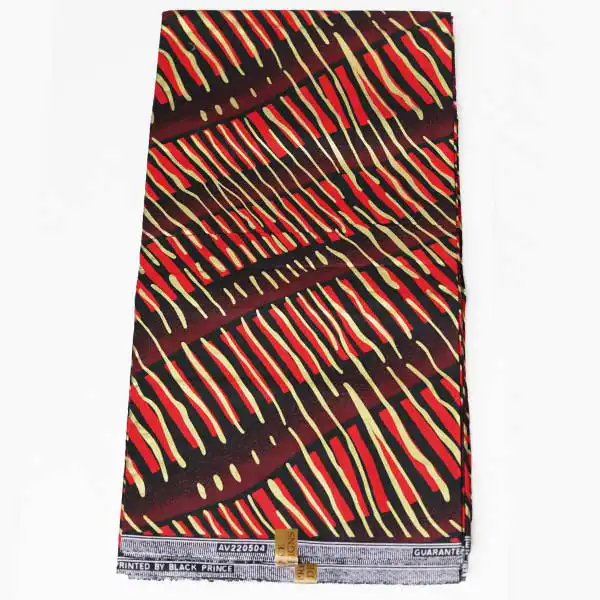 Red and Ox-Blood printed Black Prince Fabric 2 Red and Ox-Blood printed Black Prince Fabric for Sale with wax prints at Baobabmart