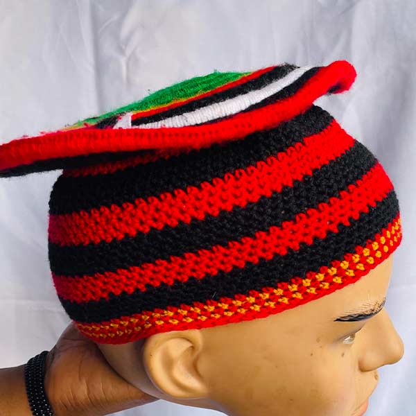 Traditional Northwest Knitted wool Cap 2 Traditional Northwest Knitted Wool Cap – authentic wool cap at BaobabMart.