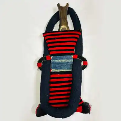 African Vintage Tribal Sword with Carrier – authentic African artifact at BaobabMart.