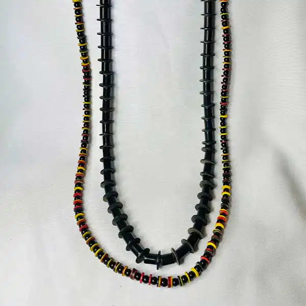 Unisex Small Size Jigida Long Necklace online – a distinctive African accessory available at BaobabMart.