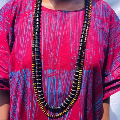 Unisex Small Size Jigida Long Necklace online – a distinctive African accessory available at BaobabMart.