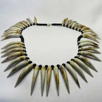 Black Panther Wakanda Tribal Necklace – authentic African bead jewelry at BaobabMart.