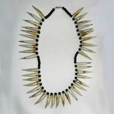 Black Panther Wakanda Tribal Necklace – authentic African bead jewelry at BaobabMart.