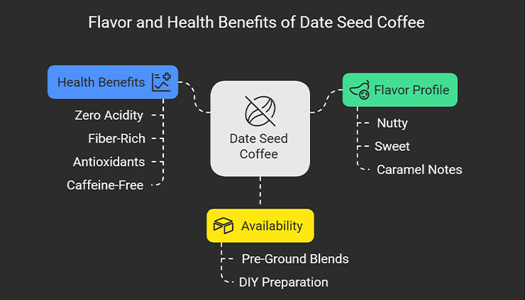 Flavor and Health Benefits of Date Seed Coffee - How to Make Coffee with Date Seeds at Home