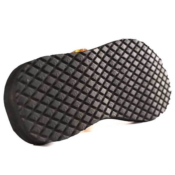 Handmade unisex sandal with yellow and orange twine 6 Handmade Unisex Sandal with Yellow and Orange Twine