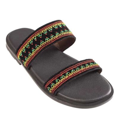 Vibrant African Male Handmade Sandal with Toghu Patterns now! Comfy leather and bold Toghu designs for all. Stocks are low, don’t wait. Buy now at Baobabmart! (204 characters)