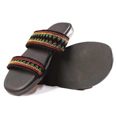 Vibrant African Male Handmade Sandal with Toghu Patterns now! Comfy leather and bold Toghu designs for all. Stocks are low, don’t wait. Buy now at Baobabmart! (204 characters)