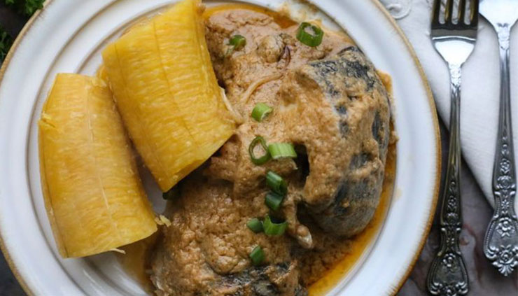 How to Cook Njangsa Sauce - A complete Njangsa sauce and riped Plantain dish