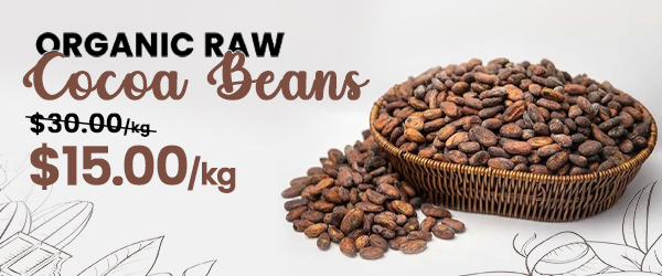 Raw cocoa beans for sale at Baoababmart -