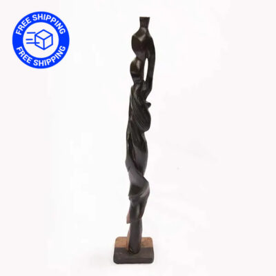 Free Delivery Statues of African Woman with a Jar on Head