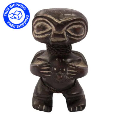 West African Pygmy Sculpture with Free Shipping
