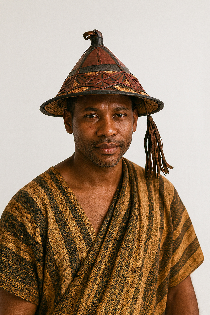 African Fulani Straw Hat