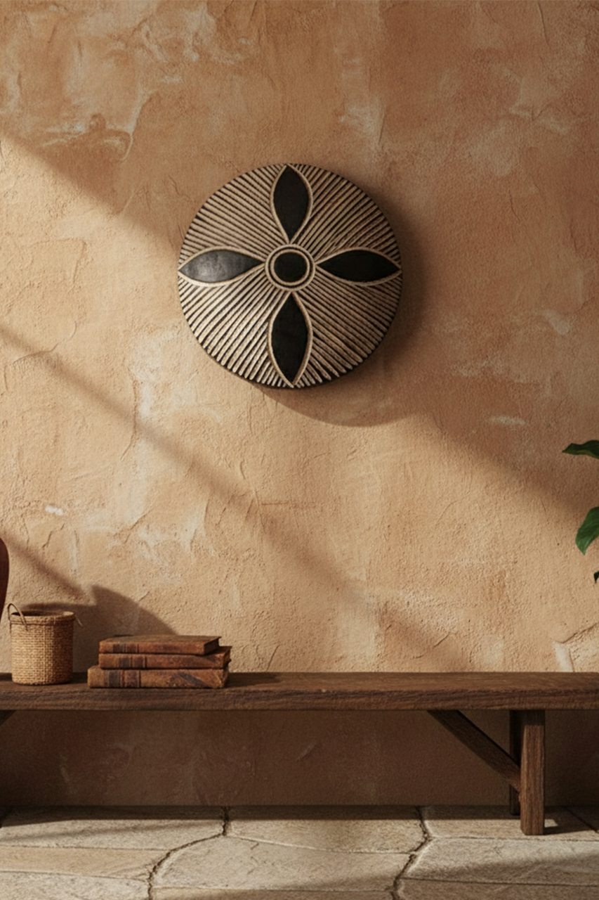 Authentic handcrafted shield - Baobabmart