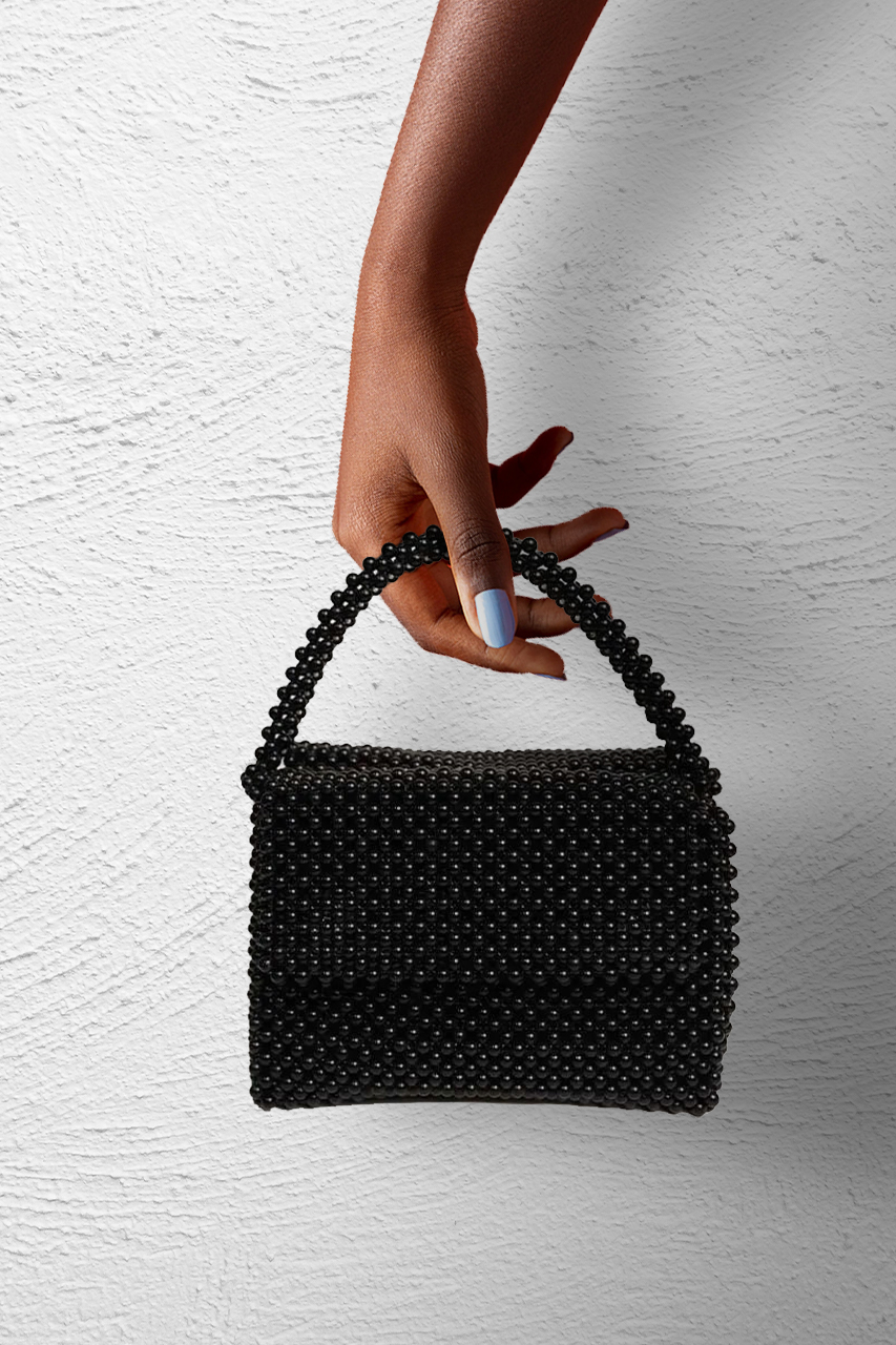 Beaded Pearl Handbag with Free Shipping