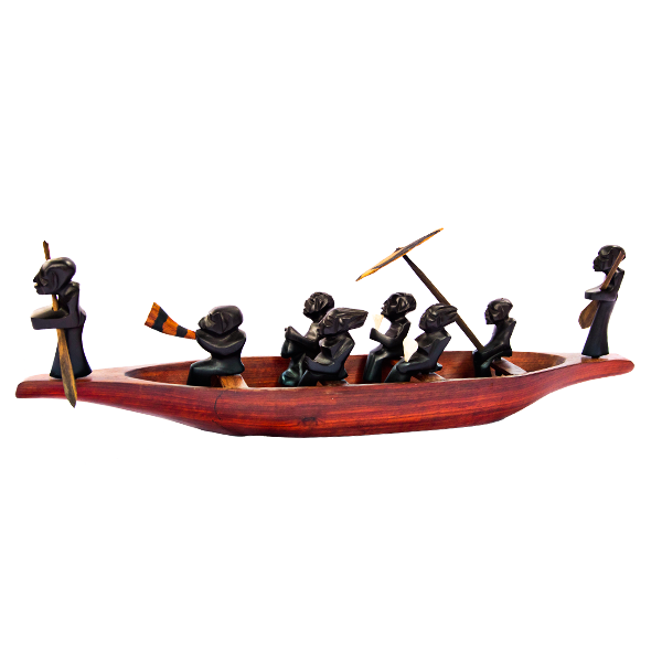 Free Shipping Handmade Canoe with Passengers - Baobabmart