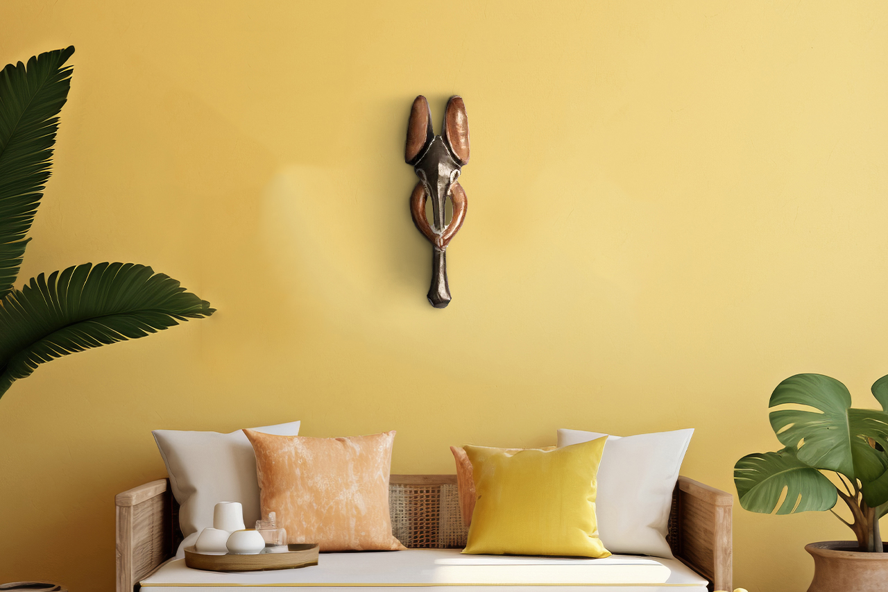 handmade elephant head sculpture with free shipping