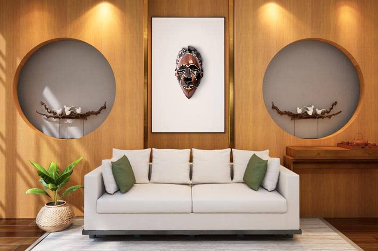 Handmade Tikar Mask with Free Shipping - Baobabmart