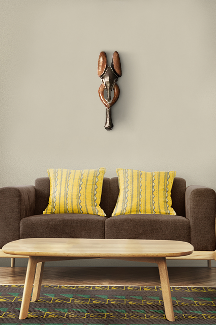 handmade elephant head sculpture with free shipping